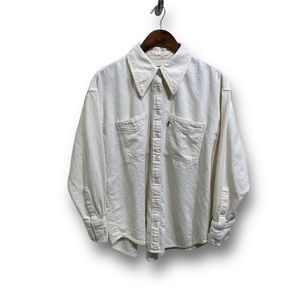 Levi’s Women's Oversized Donovan Western Shirt White 

Size Small 25 x 27